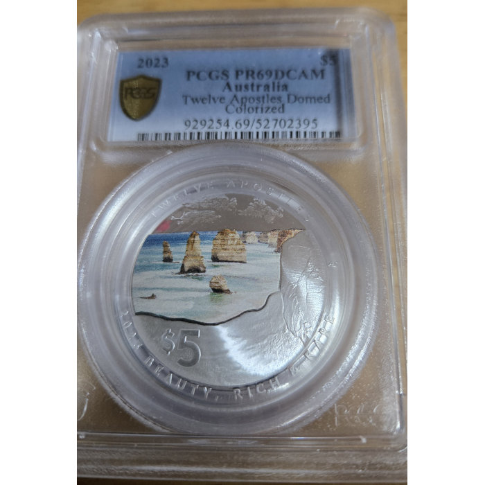 2023 MS69 Beauty Rich & Rare Twelve Apostles 1 oz colourised