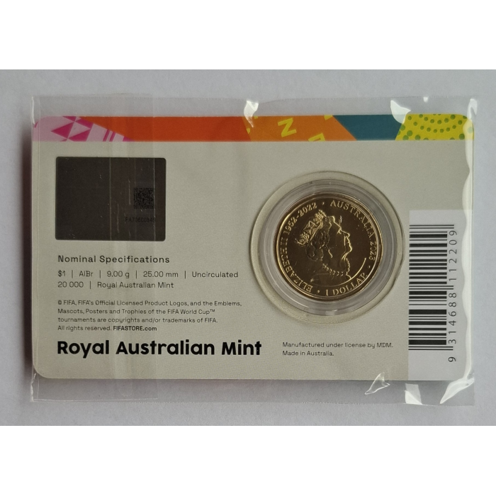 2023 $1 Fifa Womens World Cup Carded Coin