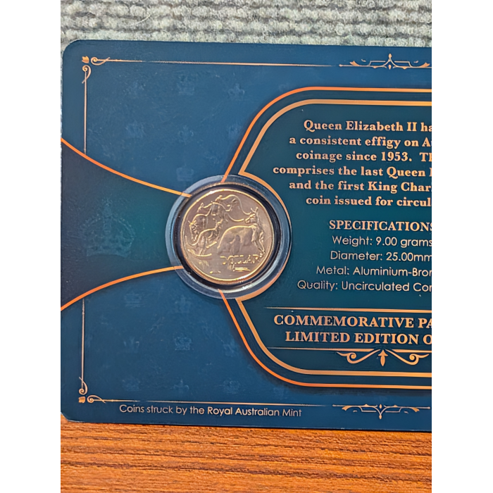 2022 Last Queen Elizabeth I I And 2023 First King Charles I I I -one Dollar Coin