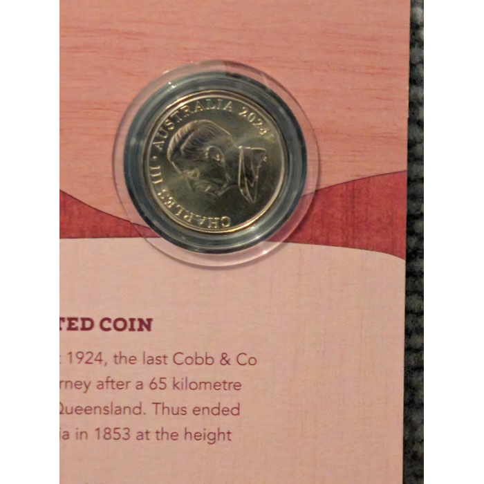 2024 $1 Cobb and Co CENTENARY OF THE LAST COACH PASSENGER SERVICE IN AUSTRALIA