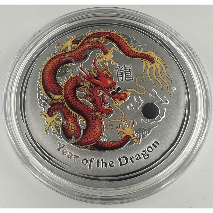 2012 Silver 2oz Lunar Dragon Only 1000 minted