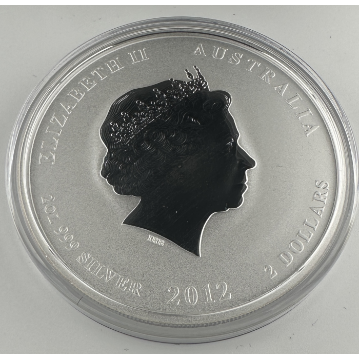 2012 Silver 2oz Lunar Dragon Only 1000 minted