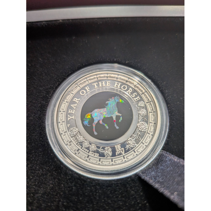 Australian Opal Lunar Series 2026 Year of the Horse 1oz Silver Proof Coin
