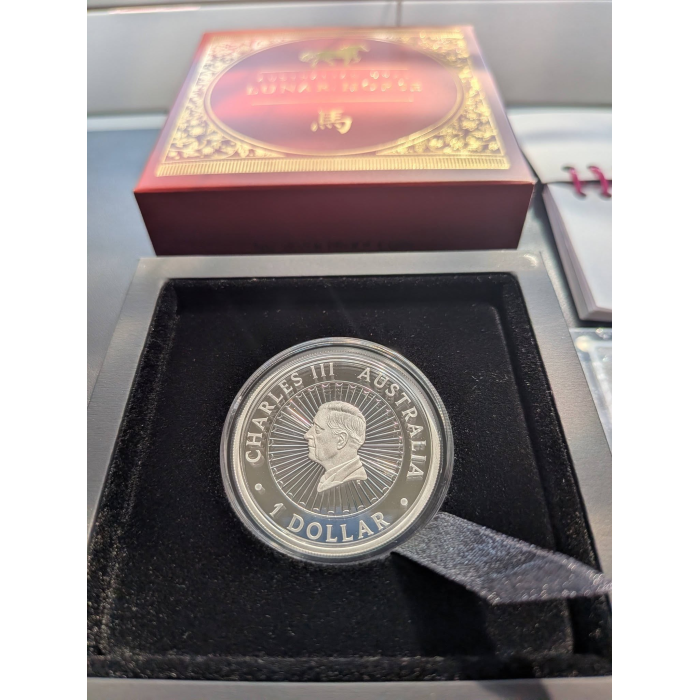 Australian Opal Lunar Series 2026 Year of the Horse 1oz Silver Proof Coin
