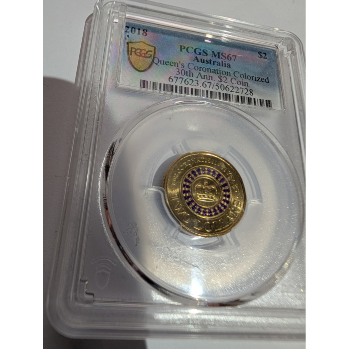2018 30th Anniversary Purple Coronation $2 PCGS MS67