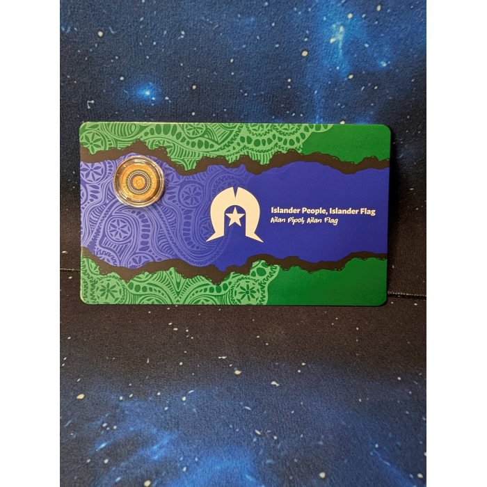 2025 $2 Flag "C' Mintmark Carded Coloured Coin Torres Strait Islander