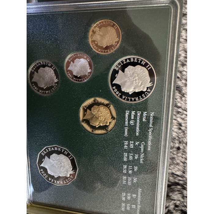 2004 RAM Australia’s Coins 6 coin Proof year set 