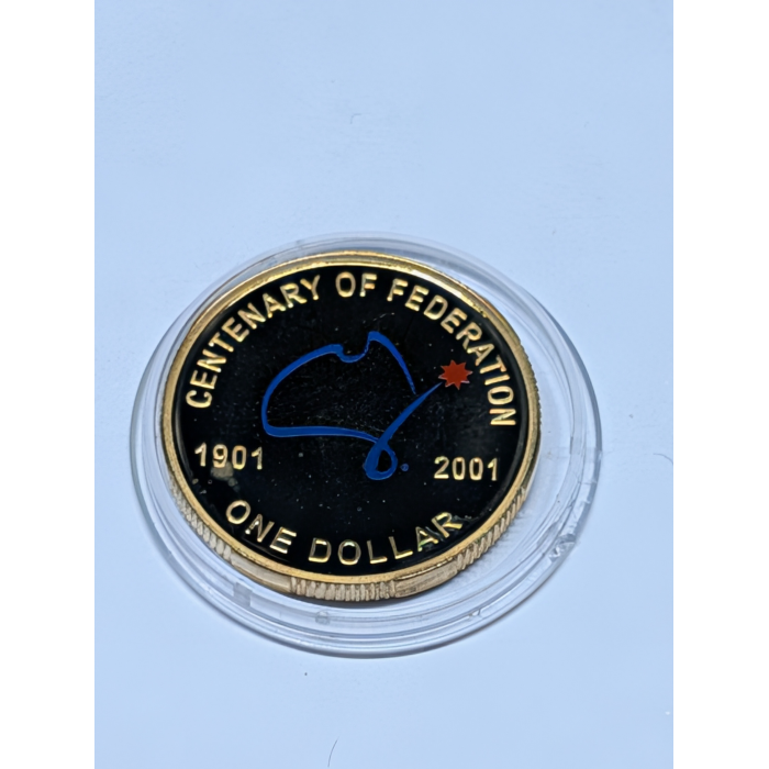 2001, 2002, 2003 $1 Proof Coloured 3 Coin Bundle