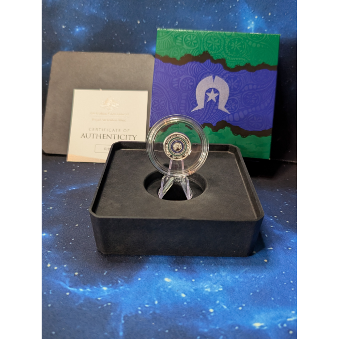 2025 $2 'C' Mintmark Coloured Silver Proof Coin – 30th Anniversary of TSI Flag