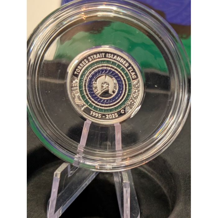 2025 $2 'C' Mintmark Coloured Silver Proof Coin – 30th Anniversary of TSI Flag