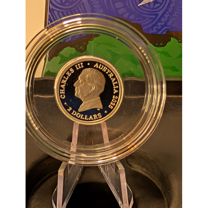 2025 $2 'C' Mintmark Coloured Silver Proof Coin – 30th Anniversary of TSI Flag