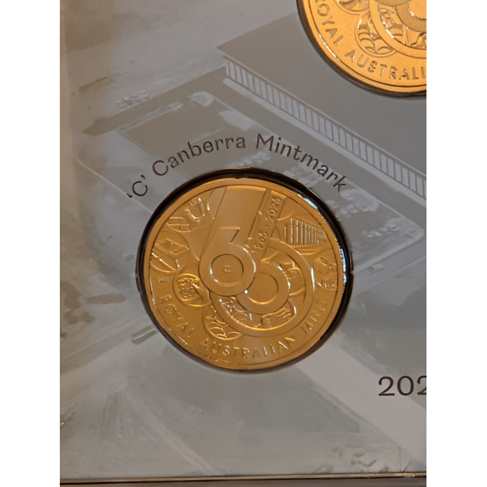 2025 $1 60th Anniversary of RAM Mintmark and Privy Mark Four Coin Set 