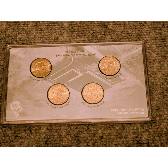2025 $1 60th Anniversary of RAM Mintmark and Privy Mark Four Coin Set 
