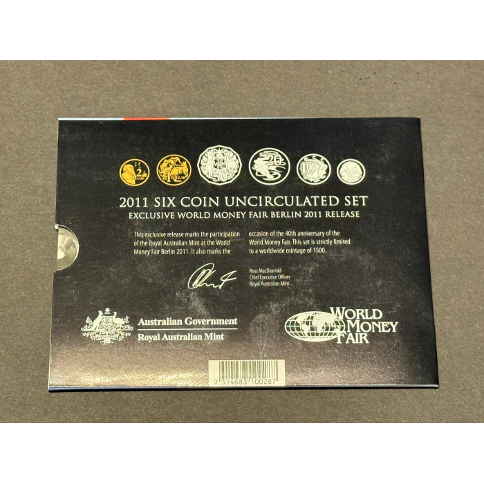 2011 Six Coin Uncirculated Set Berlin World Money Fair Release