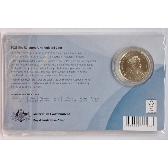 2023 50 Australian Antarctic Territory Carded coin set