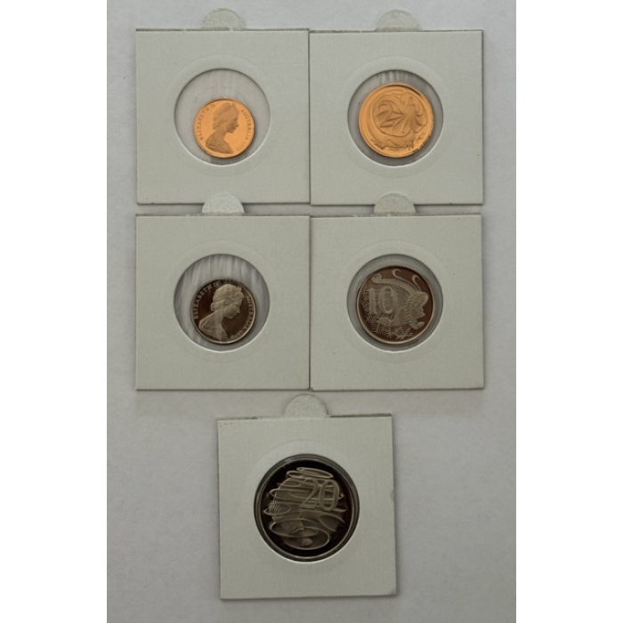 1970 Proof Coin Set - 1C, 2c, 5c, 10c & 20c