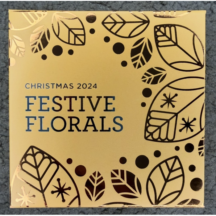 2024 50c Christmas Festive Florals Fine Silver Proof Coin – RAM