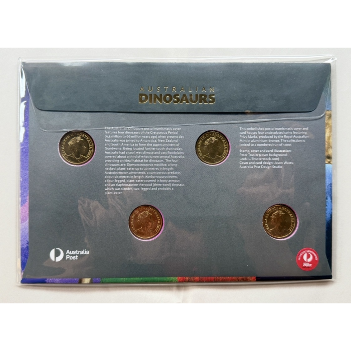 2022 Limited Edition Australian Dinosaurs 4 Coin Privy PNC #522/1000 