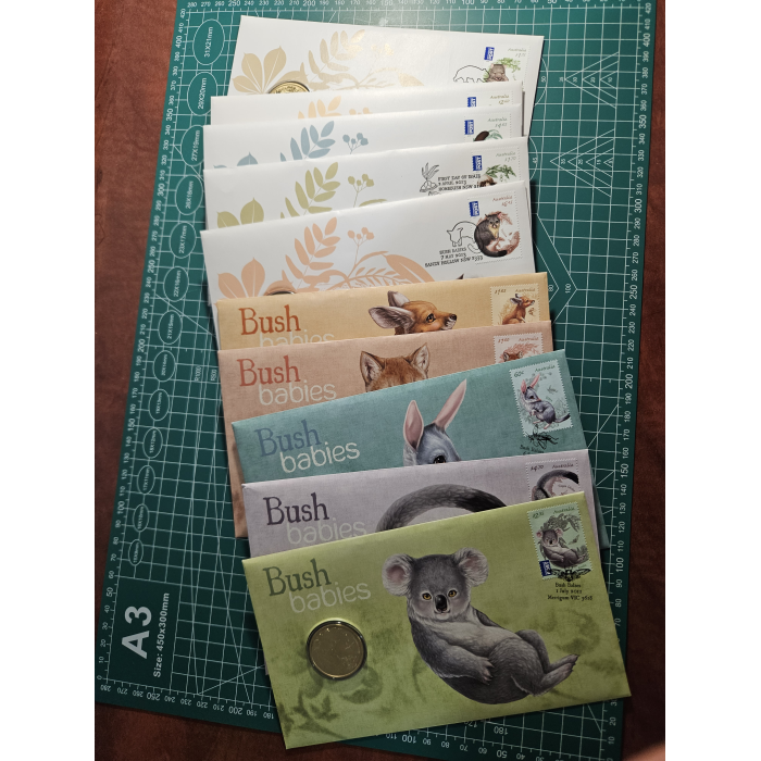 Set of 10 bush babies pnc's 2011 2013