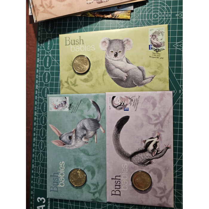 Set of 10 bush babies pnc's 2011 2013