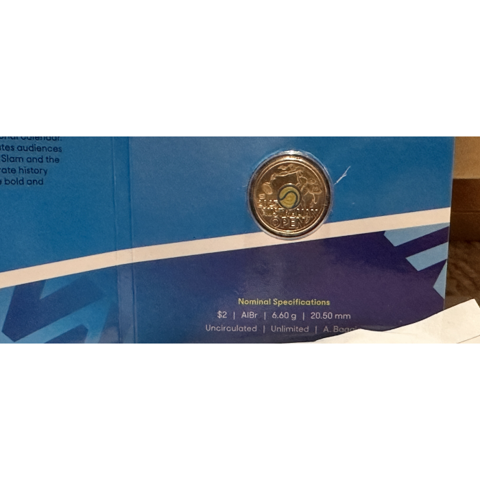 2025 $2 Privy  Australian Open Woman’s  Fluorescent Coin   