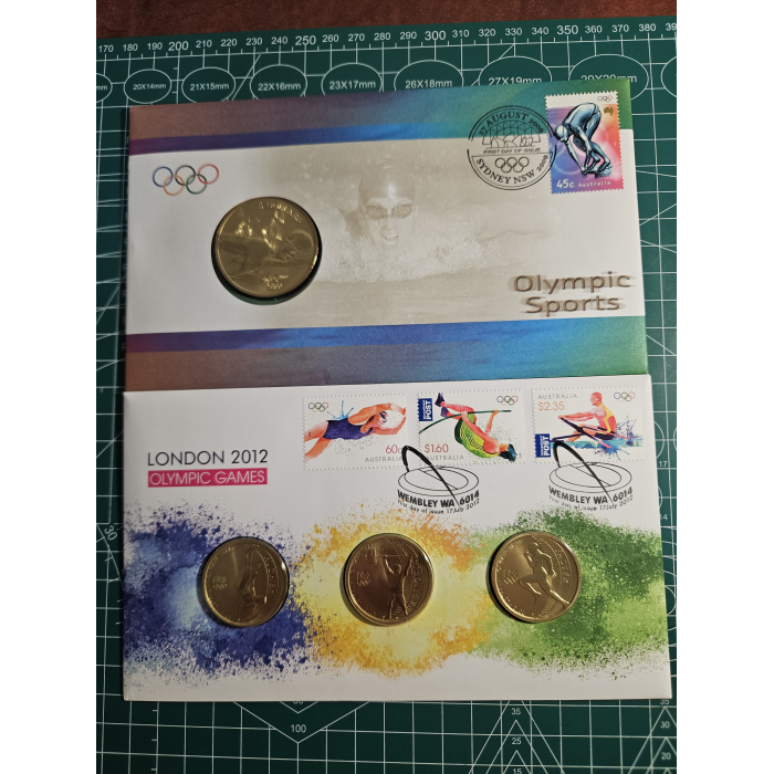 Set of 6 early games pnc's Olympic, London, commonwealth 
