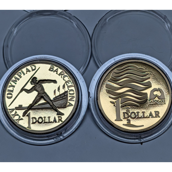 1986 to 1993 (Four) $1 Commemorative Proof Coin Bundle