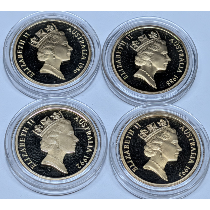 1986 to 1993 (Four) $1 Commemorative Proof Coin Bundle