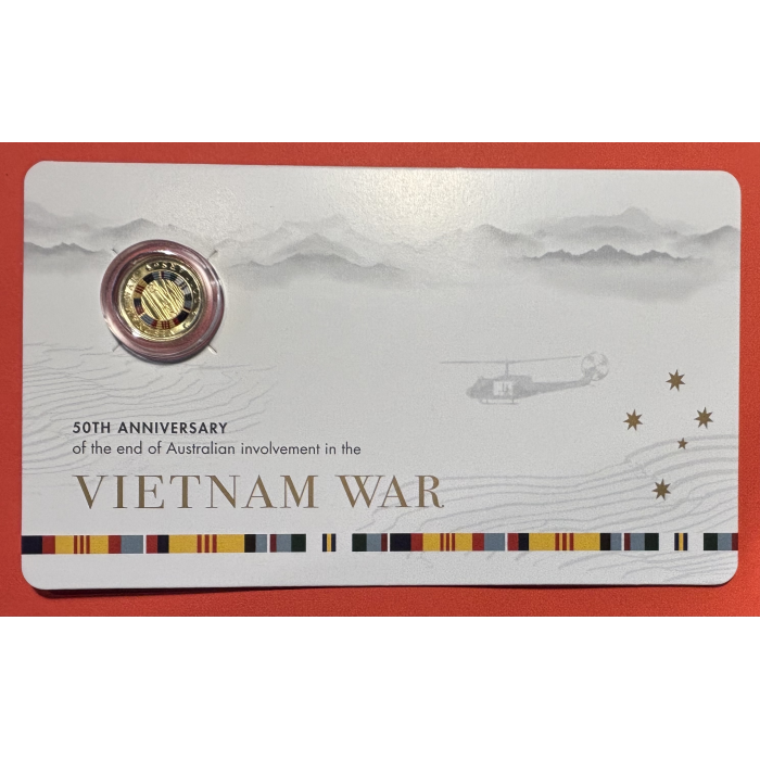 2023 $2 “C” MINTMARK Coloured Uncirculated Coin - 50th Anniversary Vietnam