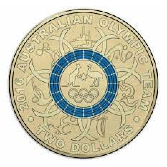 6x $2 2016 RIO OLYMPIC COINS - CIRCULATED SET