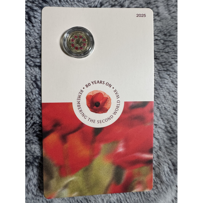 RAM 2025 Poppy Wreath 80th Anniversary WW2 $2 ‘C’ Mintmark uncirculated coin 