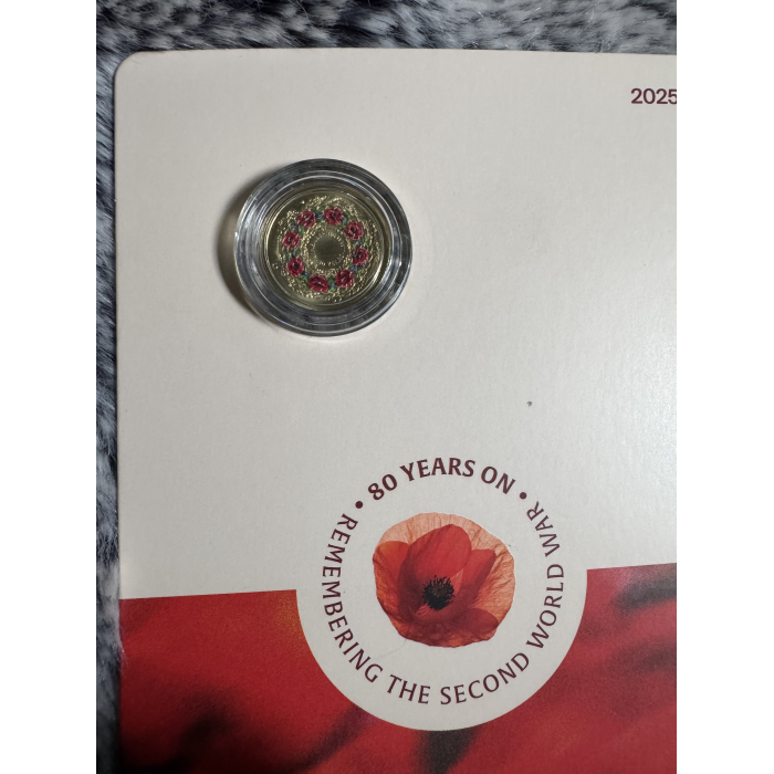 RAM 2025 Poppy Wreath 80th Anniversary WW2 $2 ‘C’ Mintmark uncirculated coin 