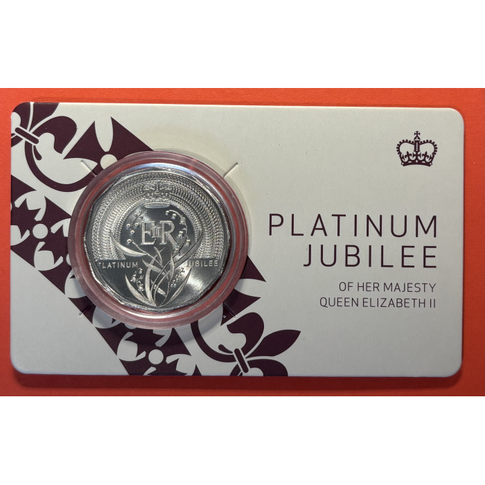 2022  Uncirculated 50c Platinum Jubilee of Her Majesty Queen Elizabeth II