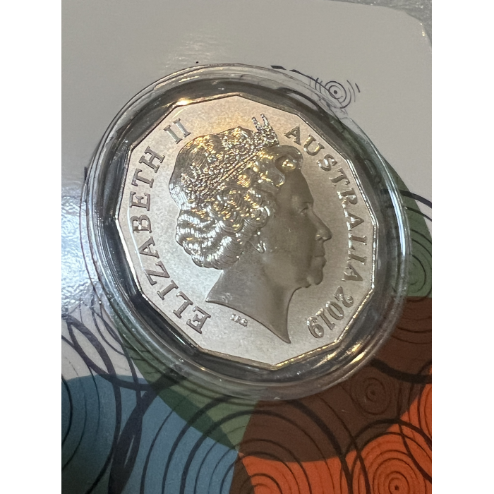 Uncirculated Frosted 2019 Indigenous Languages 50c new coin on card