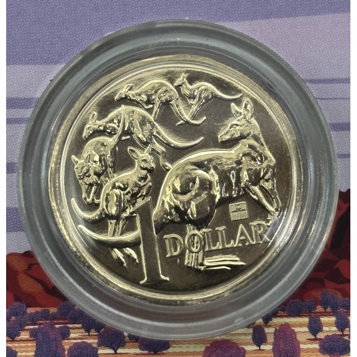 2026 $1 Mob of 6 Roos - Brandenberg Gate Privy Mark UNC Coin - World Money Fair 