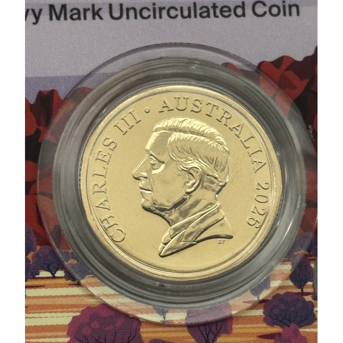 2026 $1 Mob of 6 Roos - Brandenberg Gate Privy Mark UNC Coin - World Money Fair 