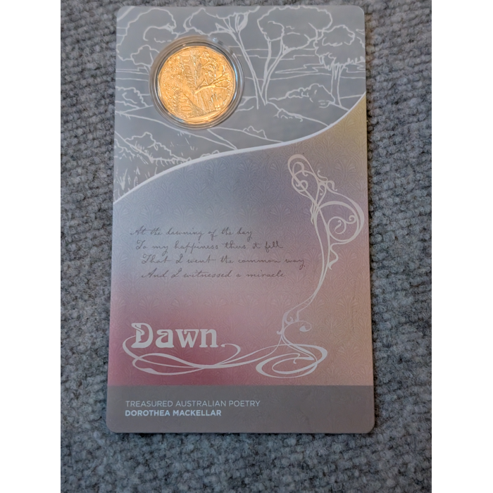 2025 Australia Dorothea Mackellar Uncirculated 50c Coin In Card Three Coin Set