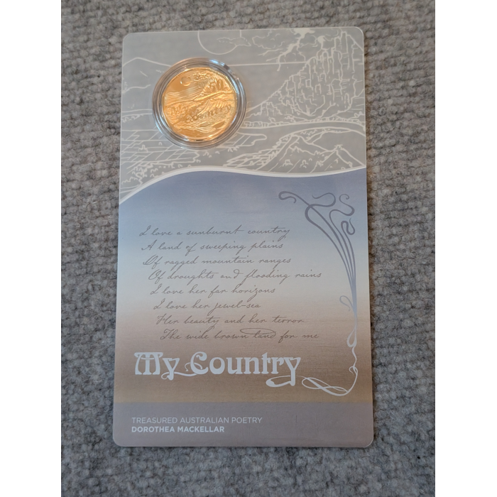 2025 Australia Dorothea Mackellar Uncirculated 50c Coin In Card Three Coin Set