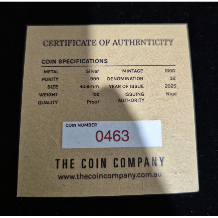 2025 Australian Native Bees - Blue-banded Bee 1oz Silver Proof Hologram Coin