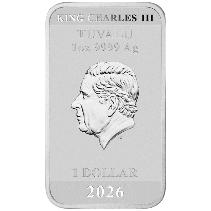 THE PERTH MINT - STRANGER THINGS | SEASON 3 2026 1OZ SILVER COLOURED RECTANGULAR