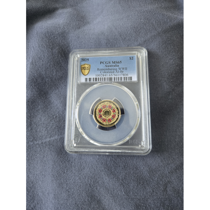 80th Anniversary of WW2 Poppy Wreath MS65