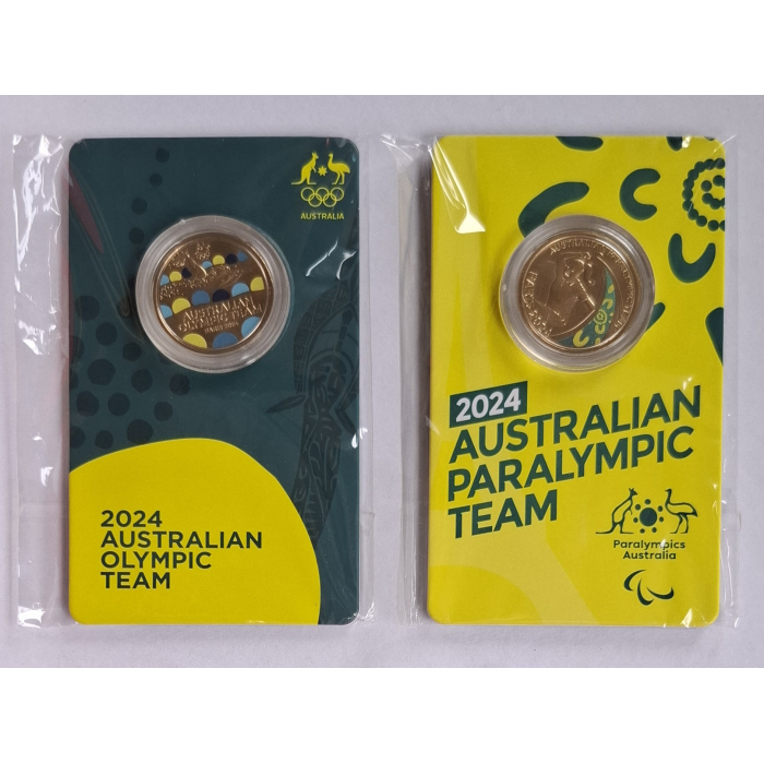 2024 $1 Olympic/ Paralympic Team Carded coin set