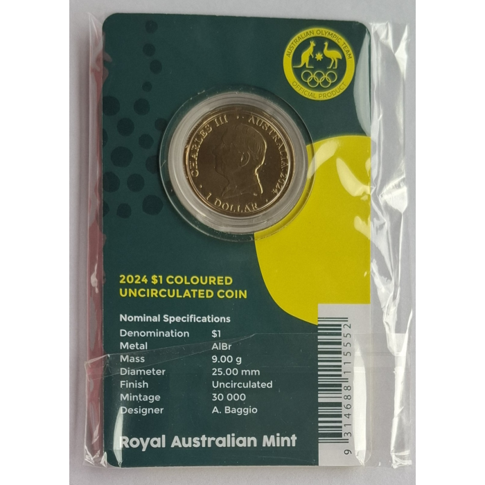2024 $1 Olympic/ Paralympic Team Carded coin set