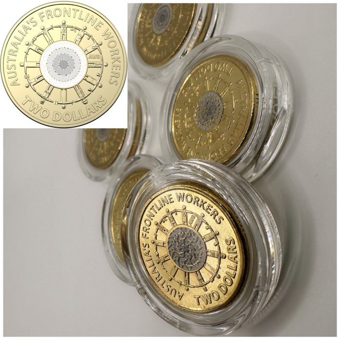 1x UNC 2022 Frontline Worker $2 Coin - In Lighthouse Capsule