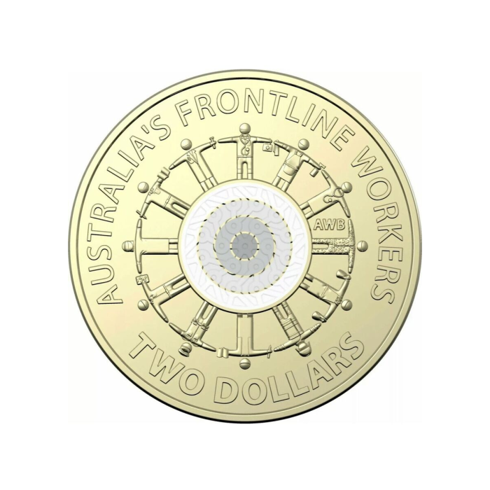1x UNC 2022 Frontline Worker $2 Coin - In Lighthouse Capsule