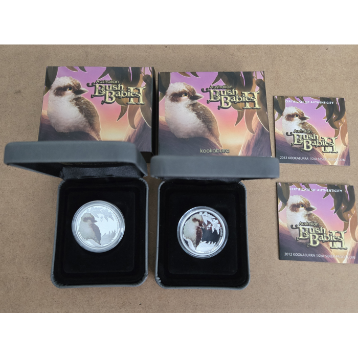 2012 Bush Babies Kookaburra 1/2oz silver proof coin 
