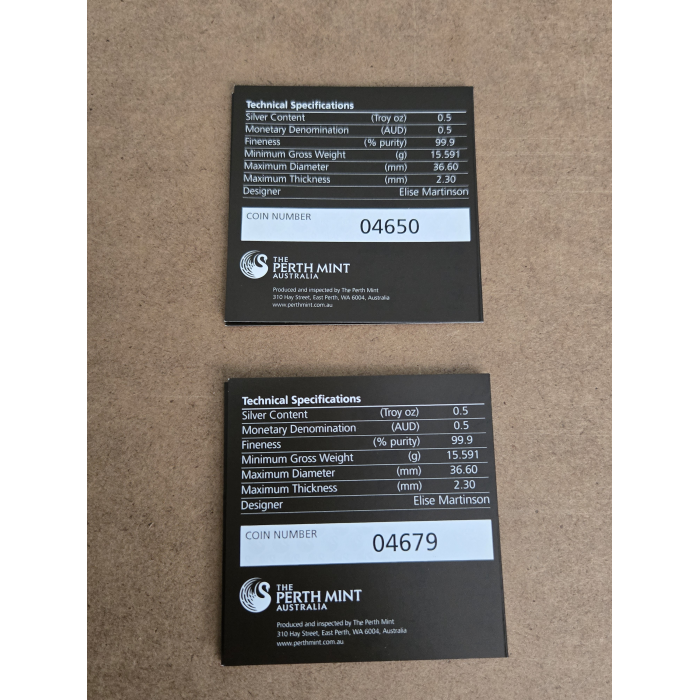 2012 Bush Babies Kookaburra 1/2oz silver proof coin 