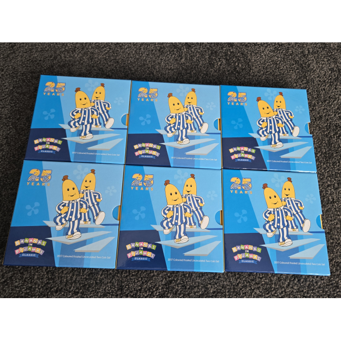 2017 Bananas in Pajamas two coin set