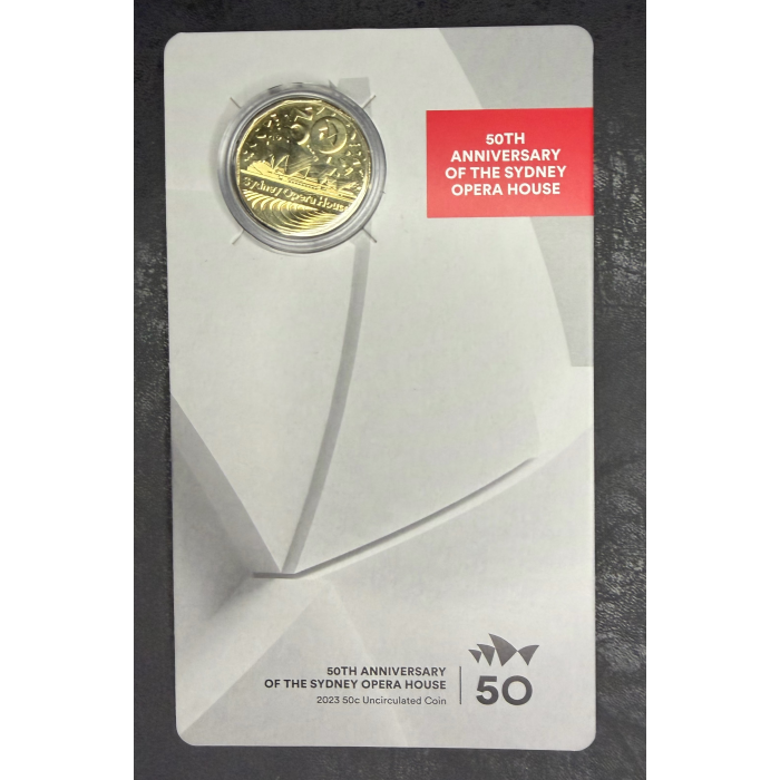2023 $1 Sydney Opera House 50th Anniversary Coin in Official RAM Card
