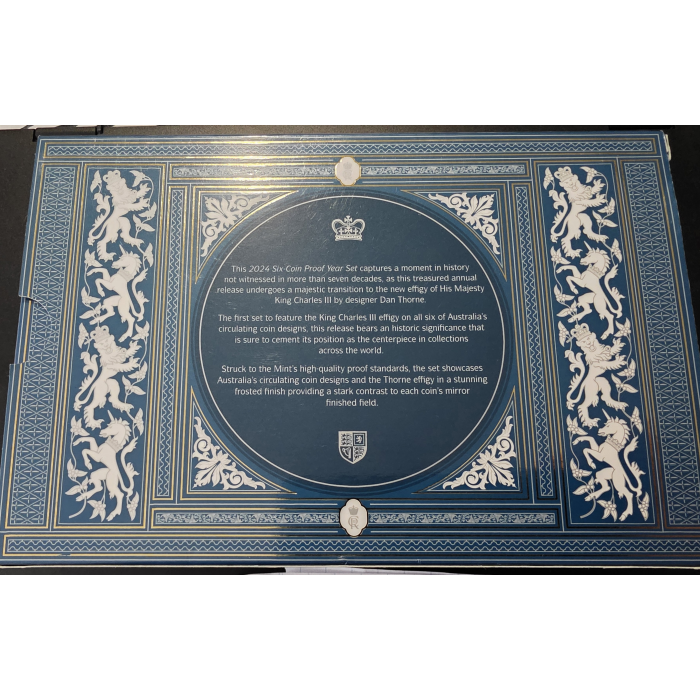 His Majesty King Charles III 2024 Six Coin Proof Year Set